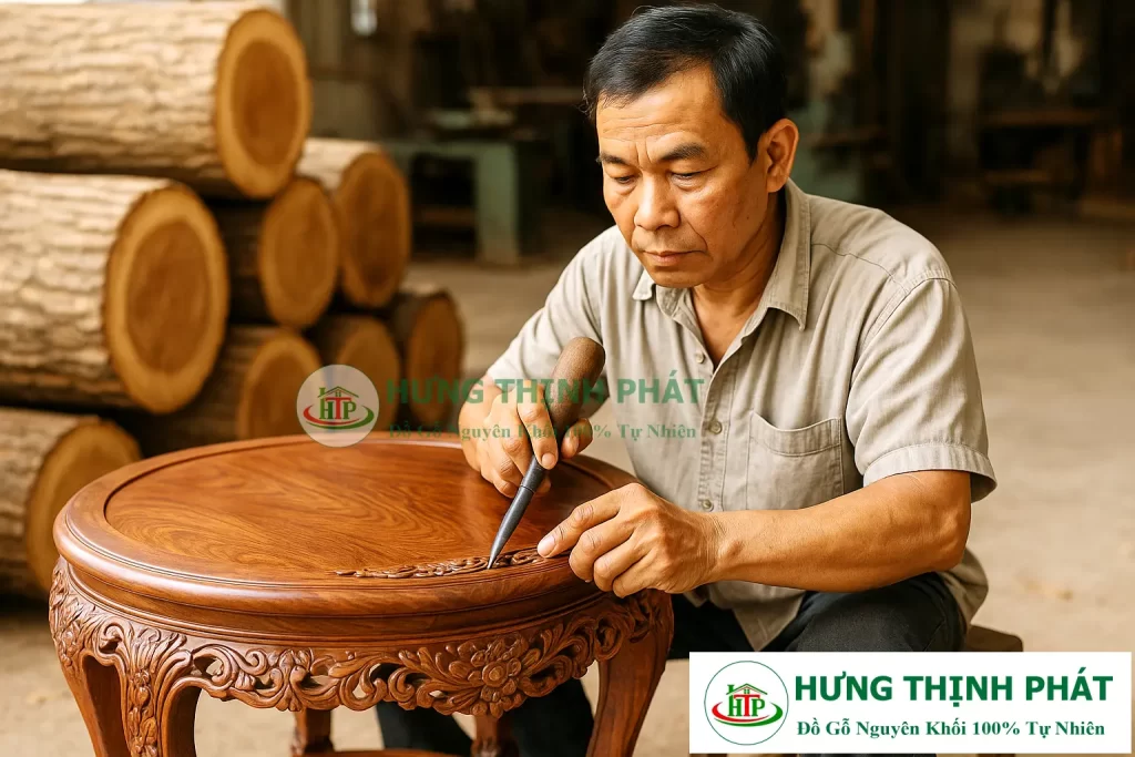 Bàn Tròn Mỹ Nghệ Đỉnh Cao Từ Gỗ Hưng Thịnh Phát Bàn Tròn Mỹ Nghệ Đỉnh Cao Từ Gỗ Hưng Thịnh Phát
